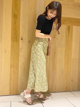 「JELLY BEANS（ジェリービーンズ）のアイテム（サンダル）」を使った、JELLYBEANSさん（レディース・158cm）の夏コーディネート