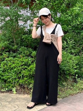 「キャップ女子」｜JELLYBEANSさん（レディース・158cm）の夏コーディネート