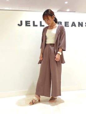 「JELLY BEANS（ジェリービーンズ）のアイテム」を使った、JELLYBEANSさん（レディース・158cm）の夏コーディネート