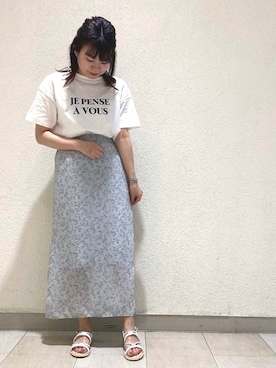 「JELLY BEANS（ジェリービーンズ）のアイテム（サンダル）」を使った、JELLYBEANSさん（レディース・158cm）の夏コーディネート