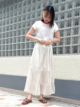 「JELLY BEANS（ジェリービーンズ）のアイテム（サンダル）」を使った、JELLYBEANSさん（レディース・158cm）の夏コーディネート
