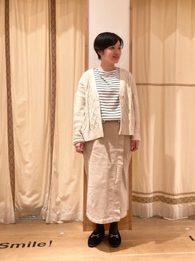 「ALBEROLA（アルベローラ）のアイテム」を使った、coenのださん（レディース・153cm）の秋コーディネート