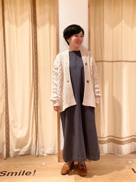 「ALBEROLA（アルベローラ）のアイテム」を使った、coenのださん（レディース・153cm）の秋コーディネート