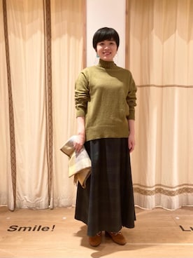 「ALBEROLA（アルベローラ）のアイテム」を使った、coenのださん（レディース・153cm）の秋コーディネート