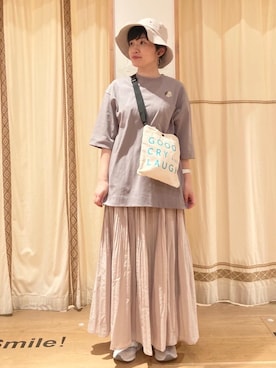 「USAコットン」｜「アイテム（帽子）」を使った、coenのださん（レディース・153cm）の春コーディネート