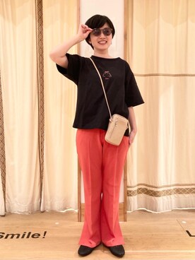 「ロゴ・コーエンベア」｜coenのださん（レディース・153cm）の春コーディネート