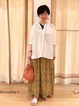 「ベーシックカラー」｜coenのださん（レディース・153cm）の夏コーディネート