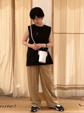 「ロゴ・コーエンベア」｜coenのださん（レディース・153cm）の夏コーディネート