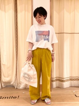「涼しくて軽い「涼・軽パンツ」」｜coenのださん（レディース・153cm）の夏コーディネート