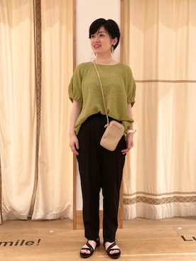 「涼しくて軽い「涼・軽パンツ」」｜coenのださん（レディース・153cm）の夏コーディネート