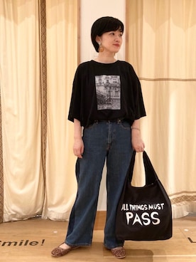 「でにむ」｜「アイテム（バレエシューズ）」を使った、coenのださん（レディース・153cm）の夏コーディネート