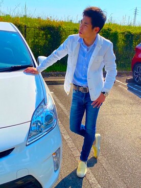 「NICOLE（ニコル）のアイテム（ジャケット/アウター）」を使った、shota .kさん（メンズ・172cm）の春コーディネート