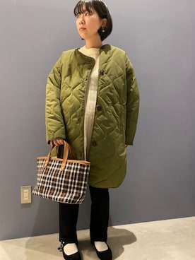 「AMERICAN HOLIC（アメリカンホリック）のアイテム（その他アウター）」を使った、みもさん（レディース・152cm）の冬コーディネート
