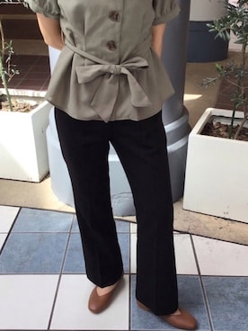 「アイテム（パンプス、イエロー系）」を使った、ORientalTRaffic アウトレット長島店さん（レディース・159cm）の秋コーディネート