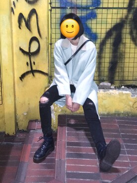 「原宿」｜「アイテム（チェスターコート）」を使った、mdCChnさん（レディース・155cm）の秋コーディネート