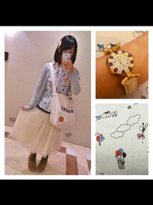 no brand | ロングシフォンスカート(スカート)