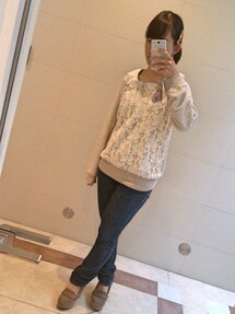 w closet | レースパーカー
(スウェット)