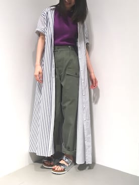 「TICCA（ティッカ）のアイテム（パンツ）」を使った、renapinmaruさん（レディース・162cm）の夏コーディネート