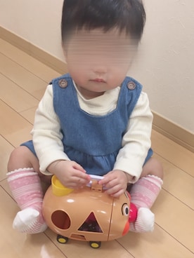 「9ヶ月」｜「アイテム（サロペット/オーバーオール）」を使った、oto♪さん（キッズ・70cm）の秋コーディネート