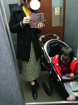 「FRED PERRY（フレッドペリー）のアイテム（ダッフルコート）」を使った、RMiiiさん（レディース・162cm）の春コーディネート