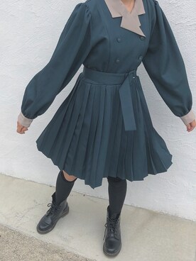 ワンピース グリーン系 を使った 中学生 のレディース人気ファッションコーディネート Wear