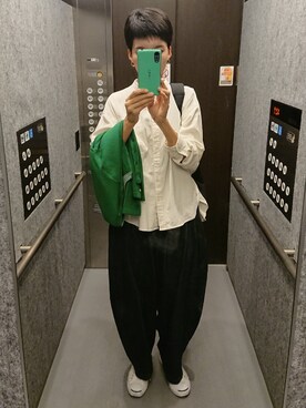 「JACK PURCELL（ジャックパーセル）の【converse】JACK PURCEL（スニーカー）」を使った、Saori  さん（レディース・168cm）の秋コーディネート