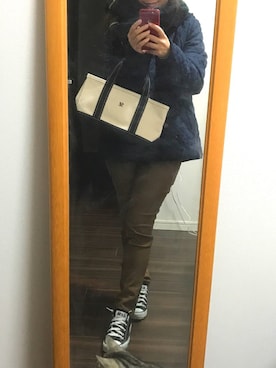 「プチプラミックス」｜Hanae Tさん（レディース・148cm）の冬コーディネート