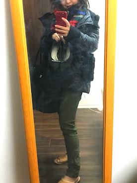 「ジョンストンズ」｜「アイテム（ジャケット/アウター）」を使った、Hanae Tさん（レディース・148cm）の冬コーディネート