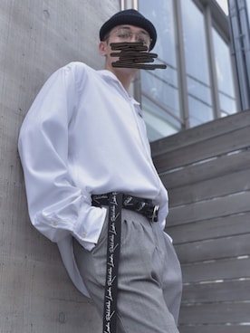 「RIN（リン）のアイテム（トップス）」を使った、マキノ コウスケさん（メンズ・175cm）の夏コーディネート