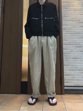 「agnes b.（アニエスベー）のアイテム（ジャケット/アウター）」を使った、dachiさん（メンズ・180cm）の春コーディネート