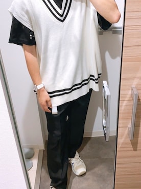 「Guess（ゲス）のアイテム（腕時計）」を使った、日向薫-ヒュウガカオル-さん（メンズ・162cm）の秋コーディネート