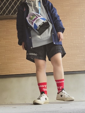 「ストリート服が好き」｜「アイテム（ナイロンジャケット）」を使った、leeさん（レディース・152cm）の秋コーディネート
