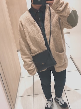 「古着好きな人と繋がりたい」｜「アイテム（ブルゾン）」を使った、leeさん（レディース・152cm）の秋コーディネート