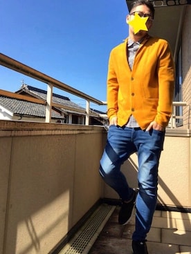 「jiggys shop（ジギーズショップ）のアイテム（パンツ）」を使った、フーさん（メンズ・172cm・30代）の秋コーディネート