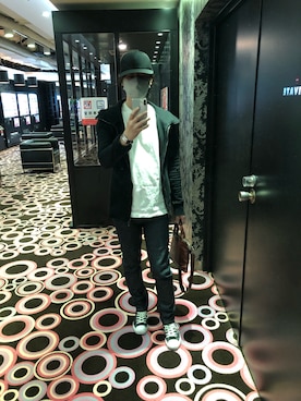 「OURET（オーレット）のアイテム」を使った、しぇりーさん（メンズ・172cm）の秋コーディネート