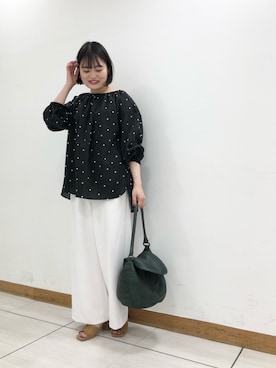 「BEARDSLEY」｜「アイテム（その他）」を使った、SUEOKAさん（レディース・154cm）の春コーディネート