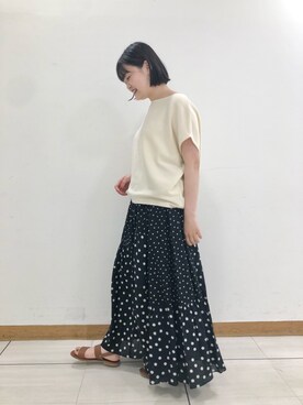 「BEARDSLEY」｜「アイテム（その他）」を使った、SUEOKAさん（レディース・154cm）の春コーディネート