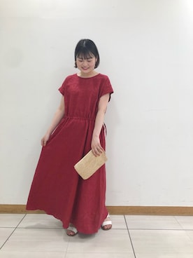 「BEARDSLEY」｜「アイテム（その他）」を使った、SUEOKAさん（レディース・154cm）の春コーディネート