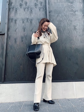 「MOUSSY（マウジー）のアイテム（財布/小物）」を使った、MANAMIさん（レディース・156cm）の秋コーディネート
