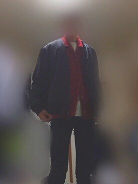 「アイラブCONVERSE」｜「アイテム（MA-1）」を使った、 雪代  月さん（メンズ・181cm）の秋コーディネート