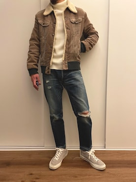 ゲスの極みリョウさん（メンズ・170cm）の冬コーディネート