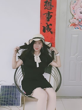 「基础款」｜「アイテム（アクセサリー）」を使った、7SYUSUKEFUJIさん（レディース・155cm）の夏コーディネート