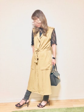 「oneway glamorous（ワンウェイグラマラス）のアイテム」を使った、y  u  i  ◎さん（レディース・157cm）の春コーディネート