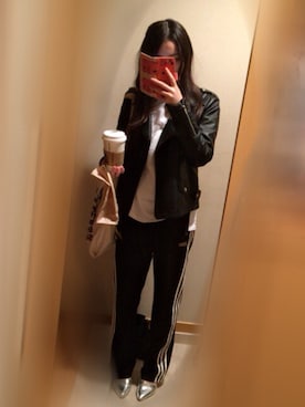 「アメリカンアパレル」｜YUI さん（レディース・156cm）の冬コーディネート