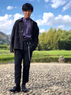 「URBAN RESEARCH Sonny Label（アーバンリサーチサニーレーベル）のアイテム（ウォレットチェーン）」を使った、ゆうやさん（メンズ・167cm）の秋コーディネート