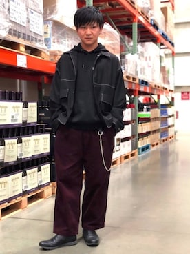 「URBAN RESEARCH Sonny Label（アーバンリサーチサニーレーベル）のアイテム（ウォレットチェーン）」を使った、ゆうやさん（メンズ・167cm）の冬コーディネート