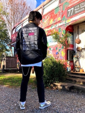 「URBAN RESEARCH Sonny Label（アーバンリサーチサニーレーベル）のアイテム（ウォレットチェーン）」を使った、ゆうやさん（メンズ・167cm）の冬コーディネート