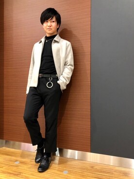 「ITTI（イッチ）のアイテム（キーケース/キーアクセサリー）」を使った、ゆうやさん（メンズ・167cm）の冬コーディネート