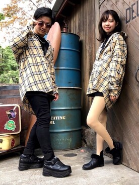 「シミラールック」｜「アイテム（アクセサリー）」を使った、ゆうやさん（メンズ・167cm）の秋コーディネート