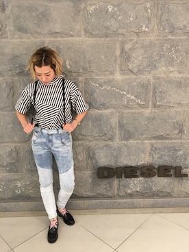 「BASS（バス）のアイテム」を使った、minamiyukiさん（レディース・158cm）の春コーディネート